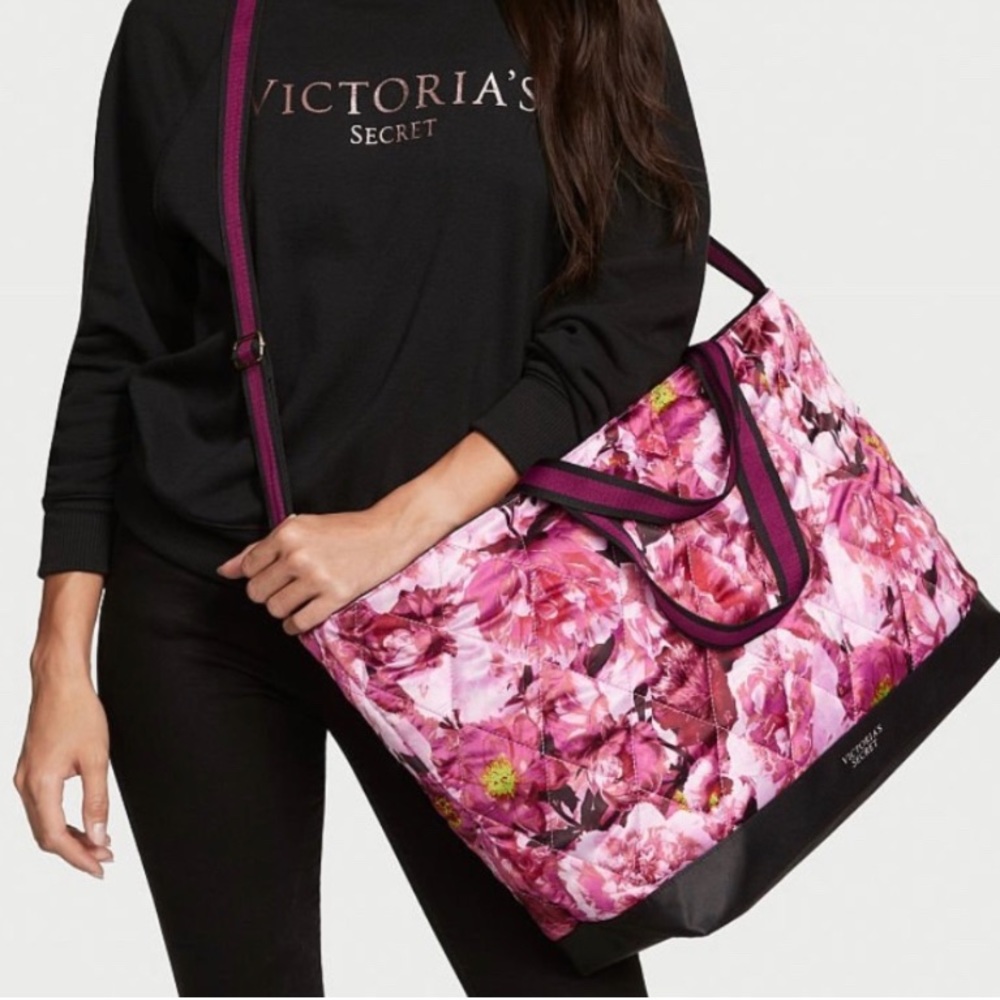 Victoria's Secret Pink Floral Tote Bag